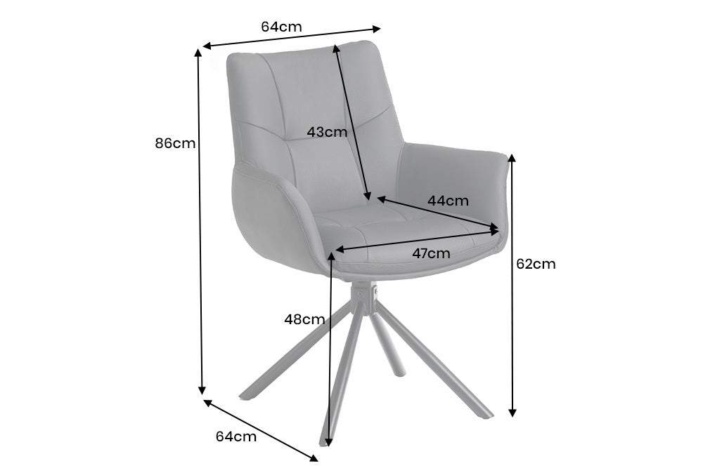 SIGNATURE fekete bőr forgószék