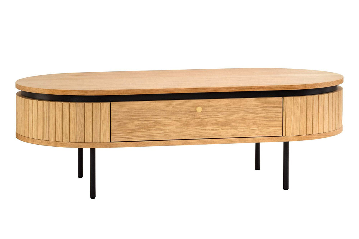 ATELIER barna tölgyfa furnér dohányzóasztal 120 cm