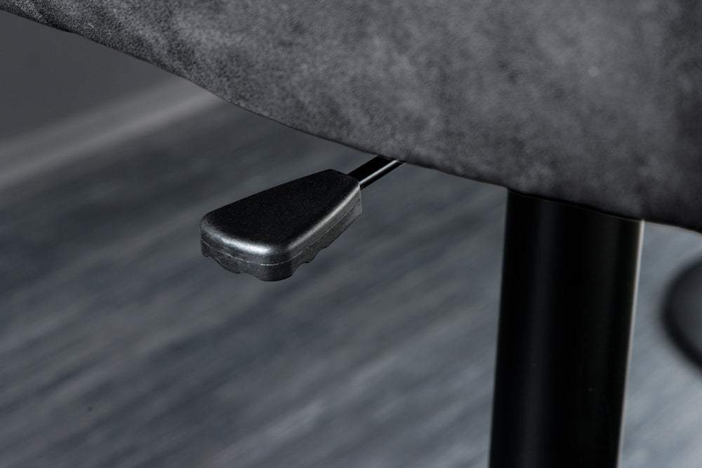 BIG GEORGE fekete bőr bárszék