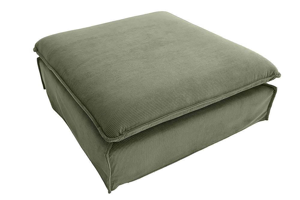 HEAVEN zöld kordbársony lábtartó