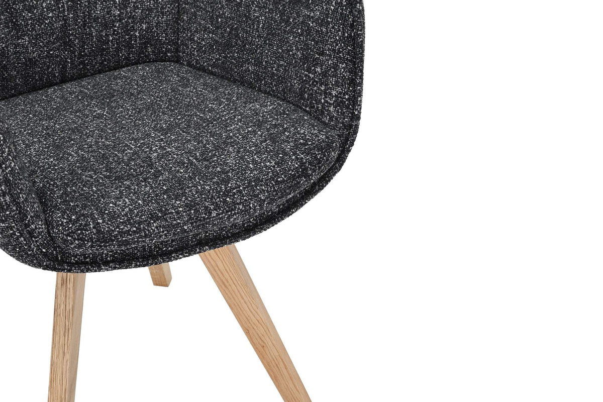 VOGUE fekete szövet forgószék