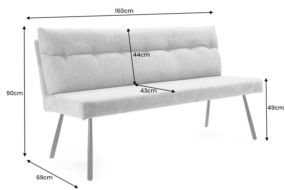 BIG GEORGE bézs szövet ülőpad