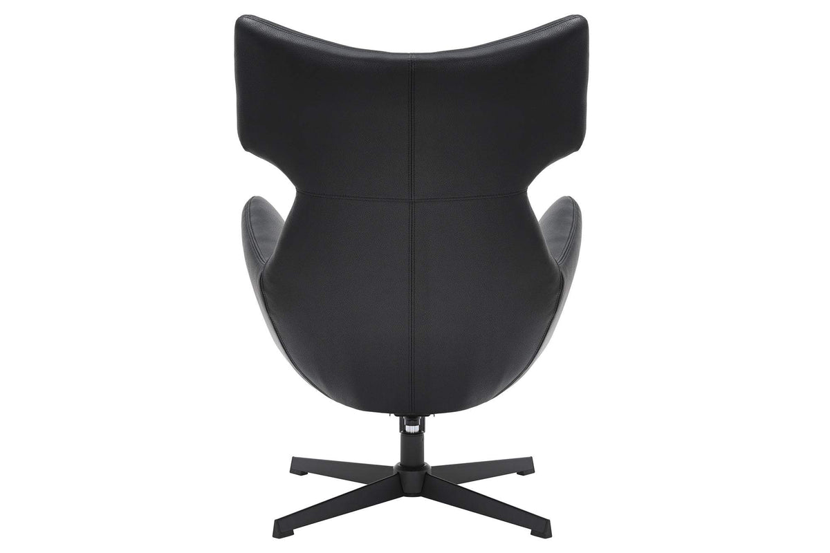 VOGUE fekete műbőr fotel