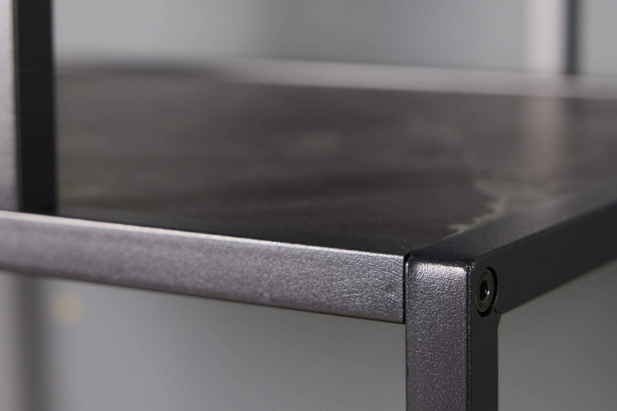 SLIM LINE márvány hatású antracit fali polc