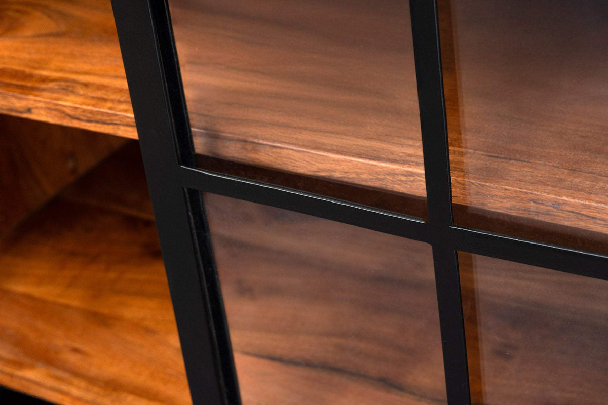 HERITAGE barna akácfa vitrin 150 cm