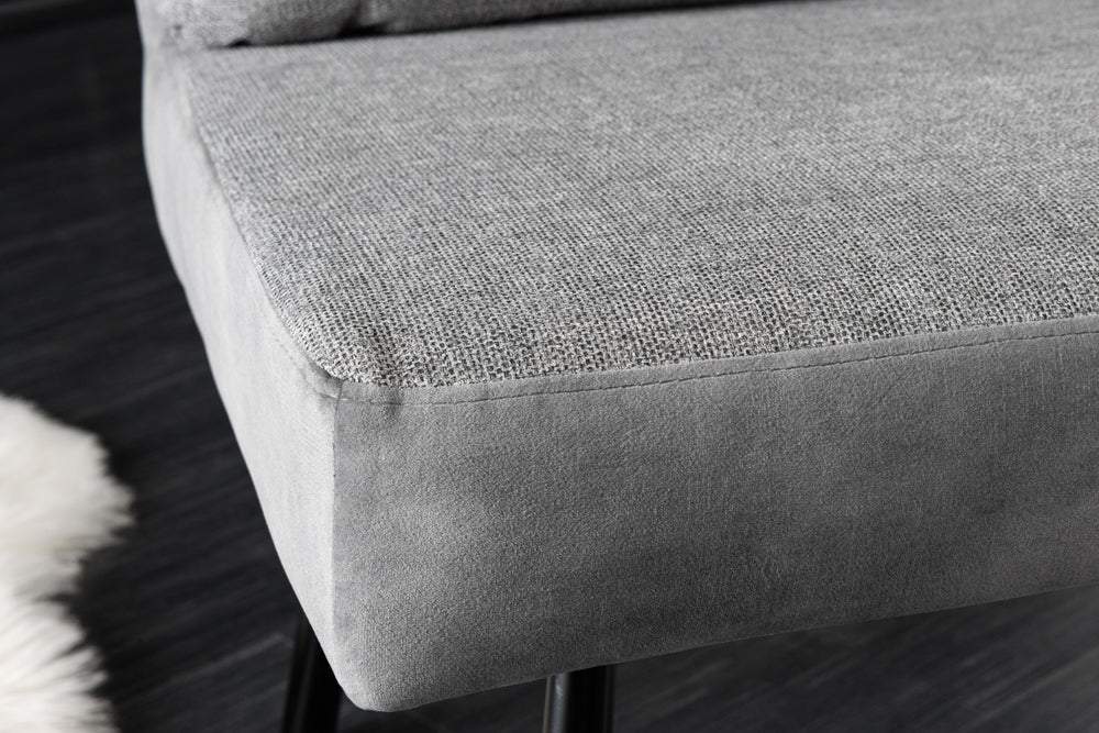 BIG GEORGE szürke szövet ülőpad