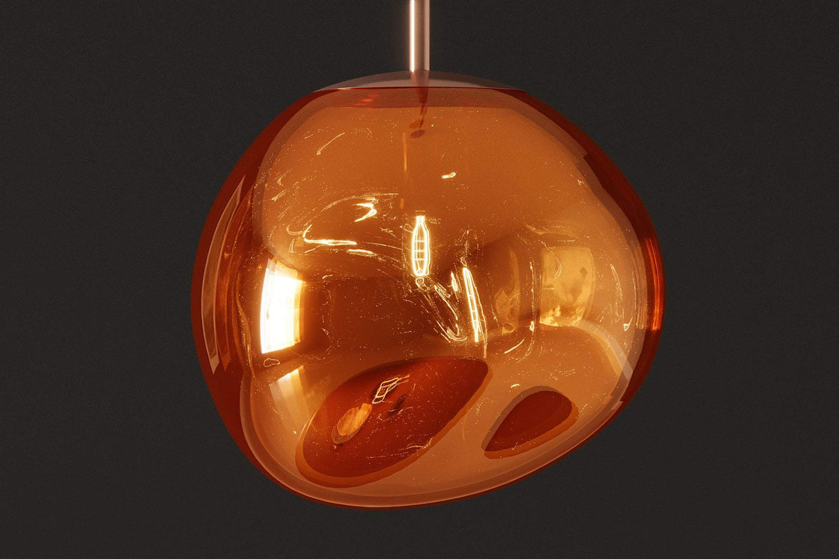 LIQUID DIAMOND réz üveg függőlámpa 20 cm