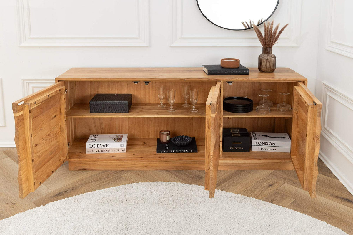 DESERT barna akácfa komód