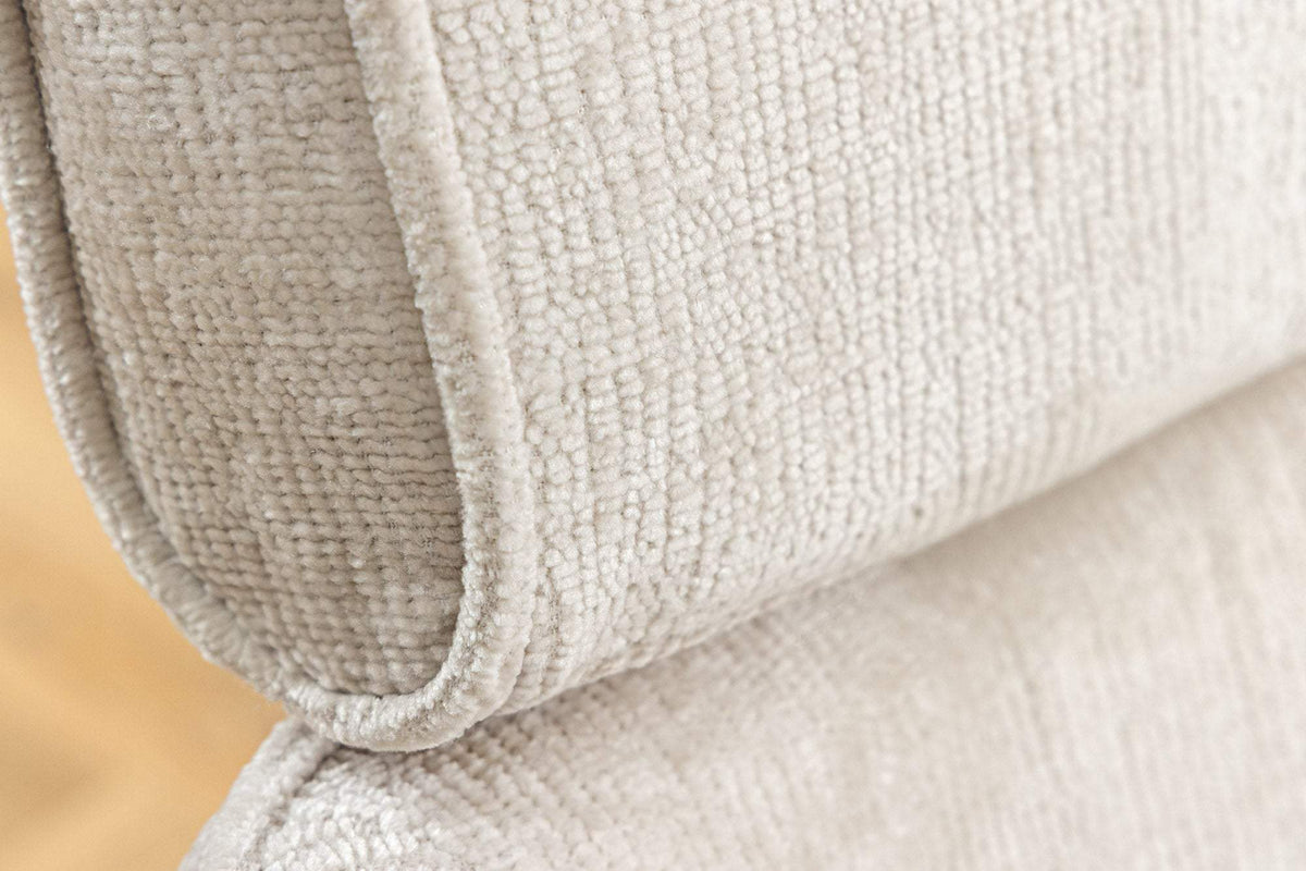 UNIQUE bézs polyester zsenília forgószék