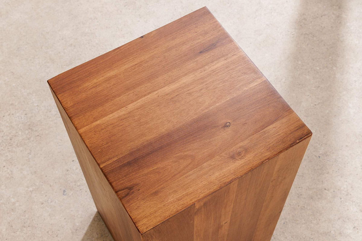 COLUMNA barna akácfa lerakóasztal 75 cm