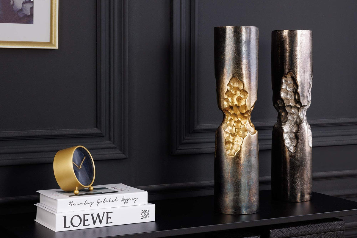 PRECIOUS fekete arany váza 50cm