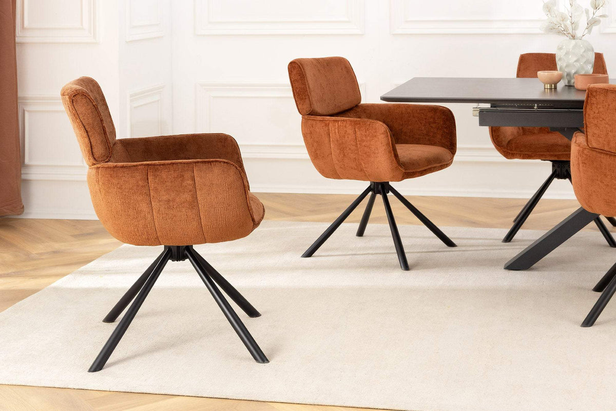 UNIQUE barna polyester zsenília forgószék