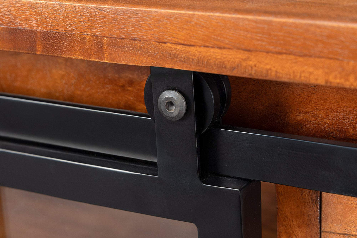 HERITAGE barna akácfa vitrin 150 cm