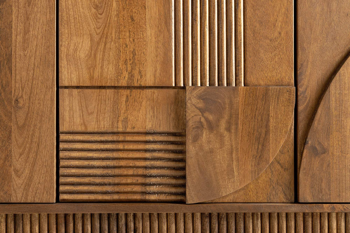 ART DECO barna mangófa komód 170 cm