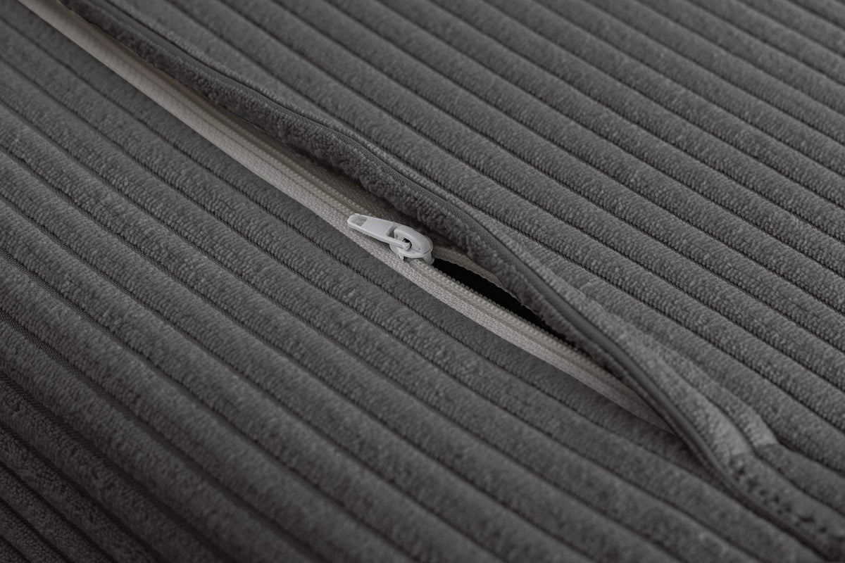 SMART MULTIFUNCTION szürke kordbársony fotelágy 140 cm