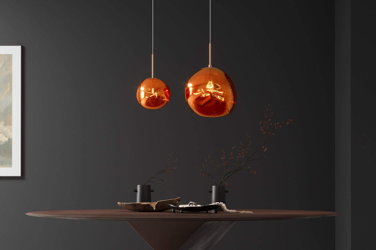 LIQUID DIAMOND réz üveg függőlámpa 20 cm