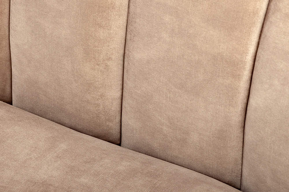 BABYLON bézs bársony kanapé