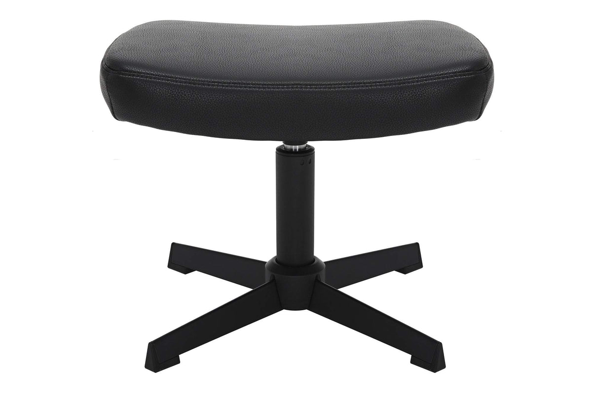 VOGUE fekete műbőr lábtartó