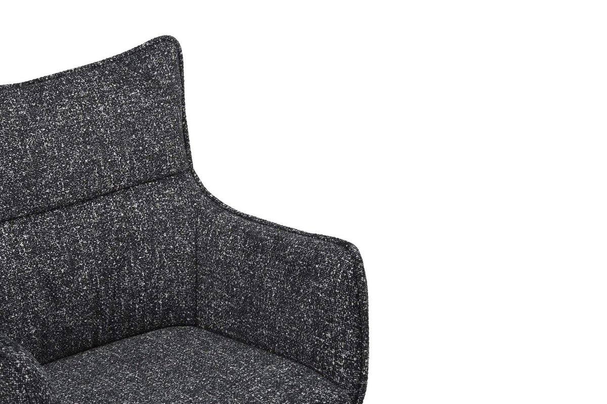 VOGUE fekete szövet forgószék