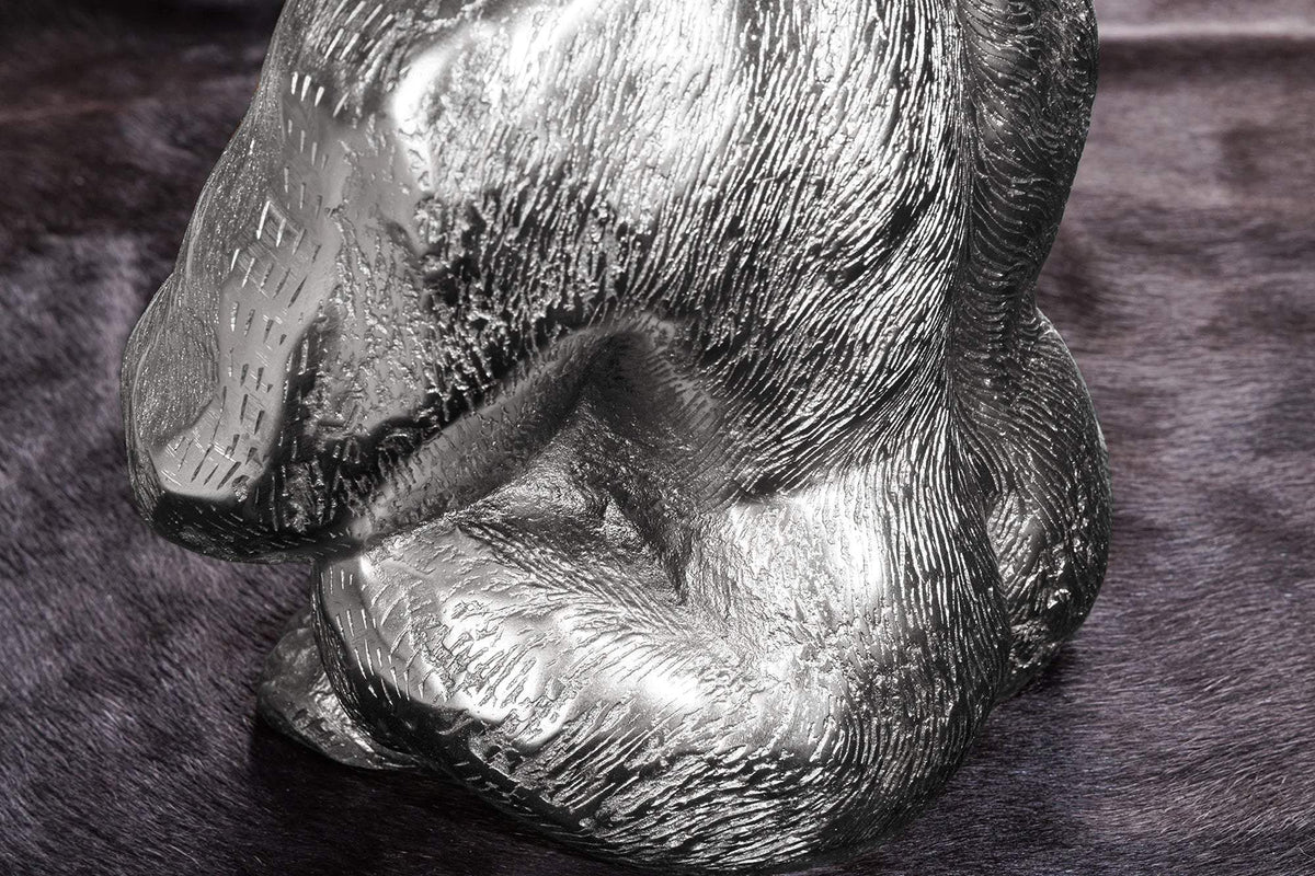 KONG ezüst üveg dohányzóasztal