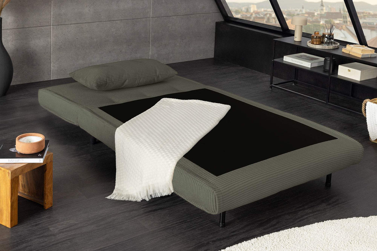 SMART MULTIFUNCTION zöld kordbársony fotelágy 100 cm