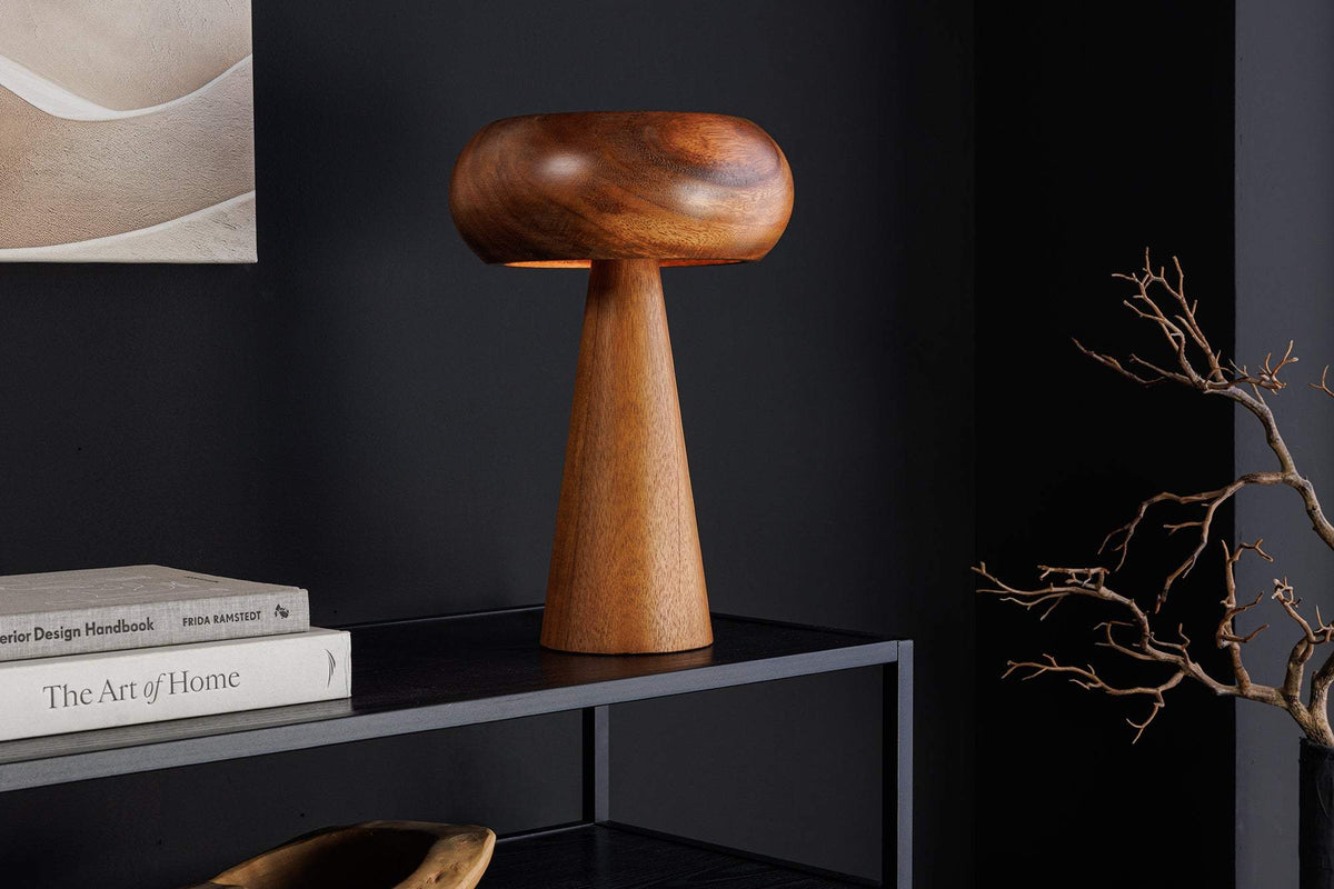 ALVA barna akácfa asztali lámpa