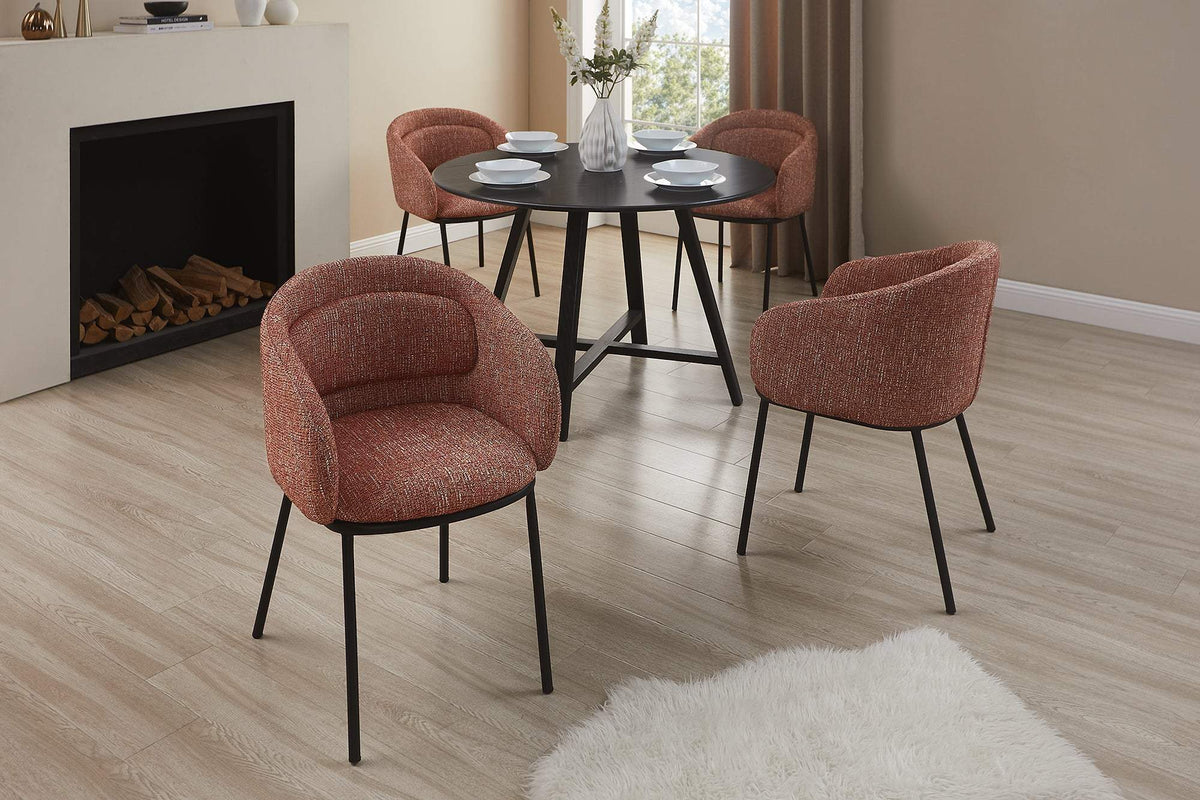 FLORENZ barna szövet szék