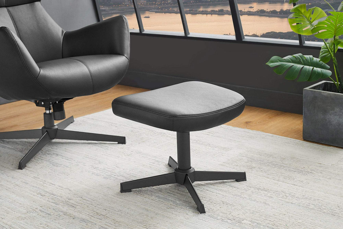 VOGUE fekete műbőr fotel