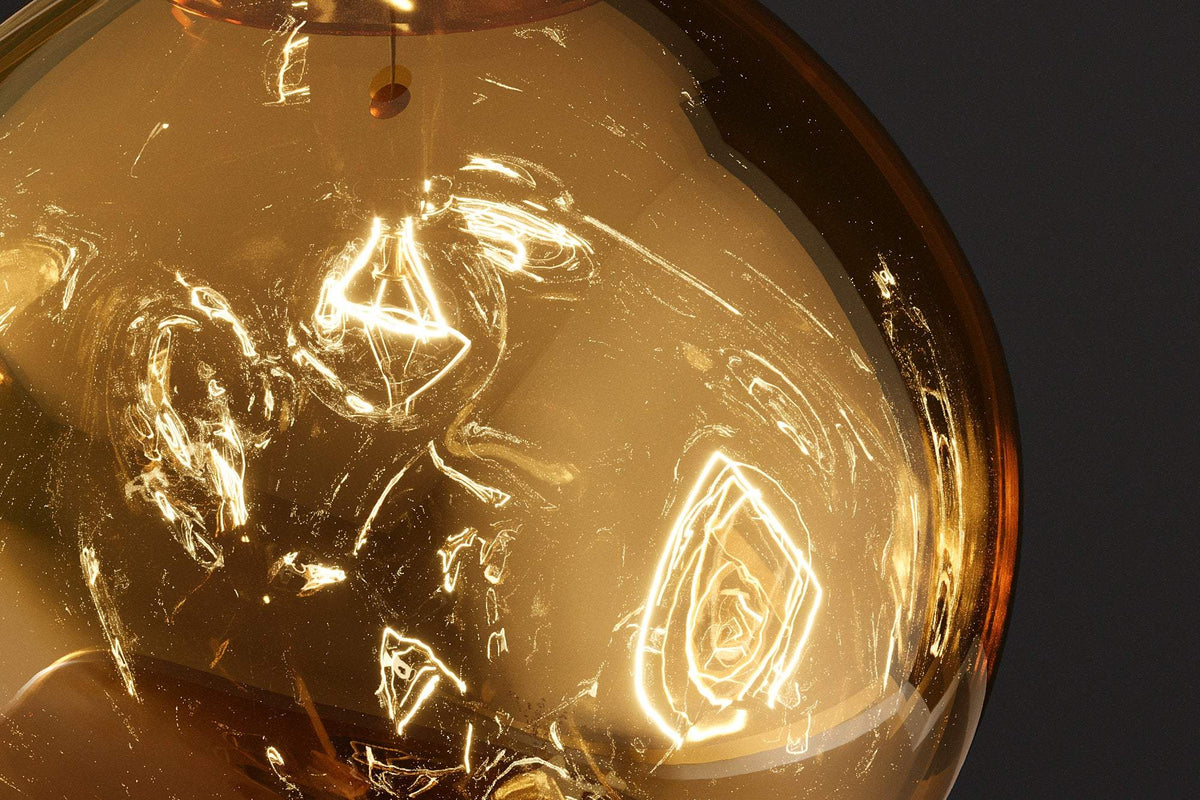 LIQUID DIAMOND arany üveg függőlámpa 35 cm