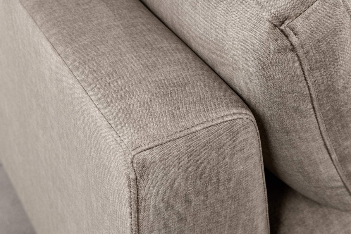 SIGNUM XL taupe bársony sarokkanapé