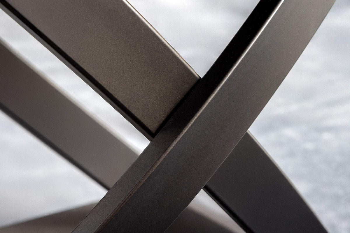 INCEPTION fehér kerámia étkezőasztal 130-190 cm