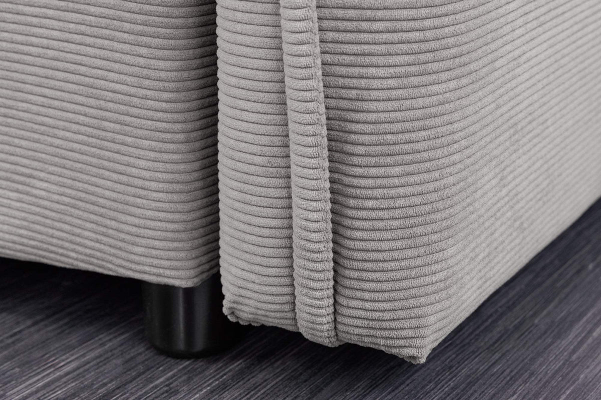 APARTMENT szürke kordbársony kanapéágy