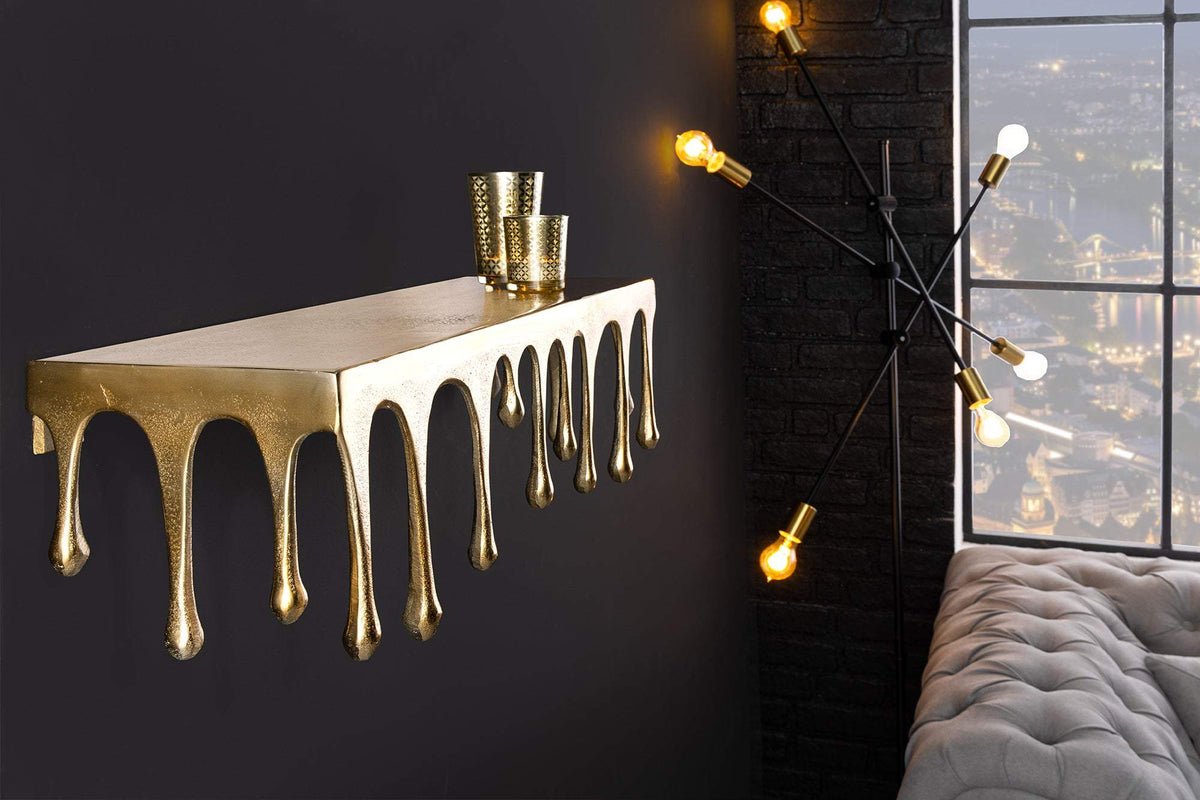 LIQUID LINE arany alumínium falipolc