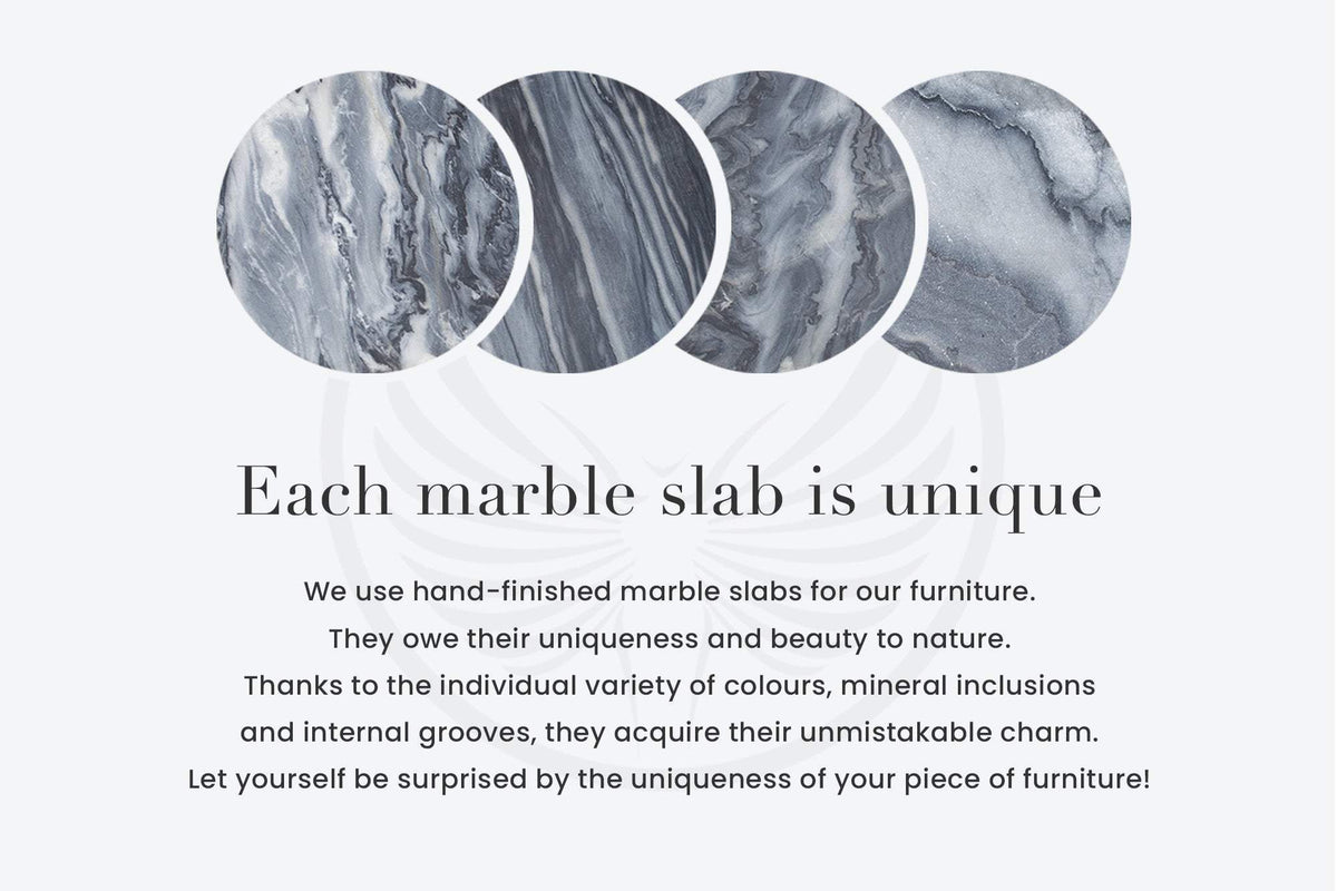 ORGANIC barna márvány étkezőasztal 200 cm