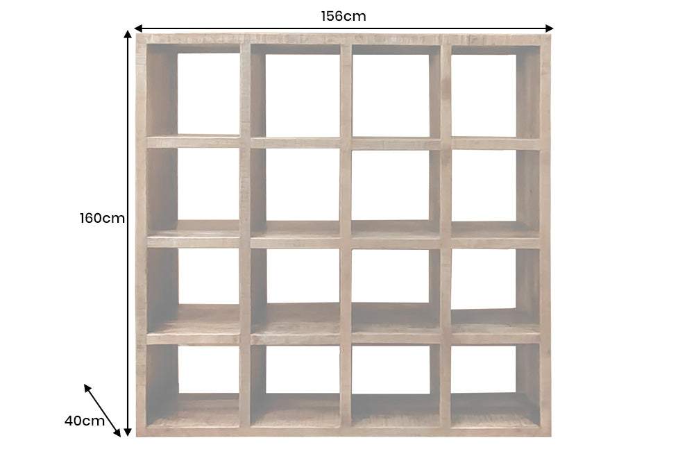 IRON CRAFT barna mangófa polc