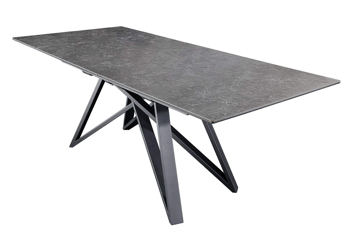 ATLAS szürke kerámia étkezőasztal 160-200 cm