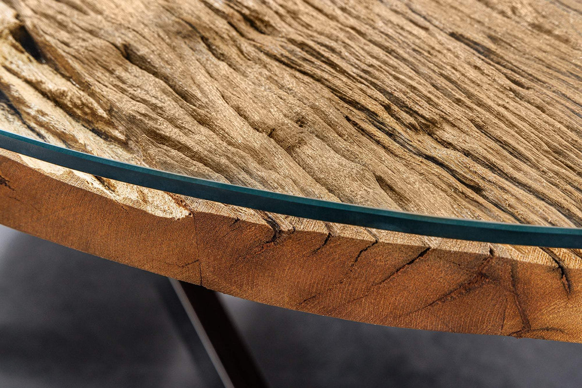 BARRACUDA barna tikfa étkezőasztal 220 cm