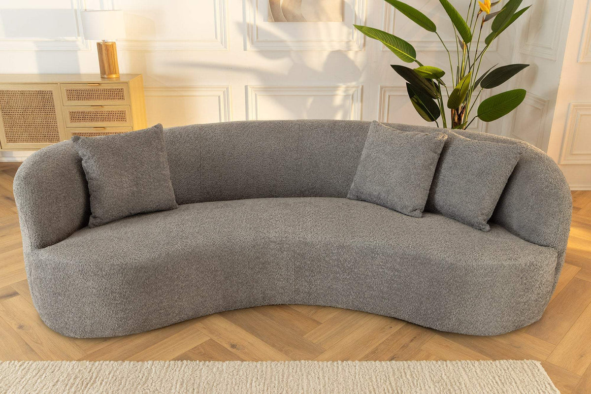 ATELIER szürke buklé kanapé