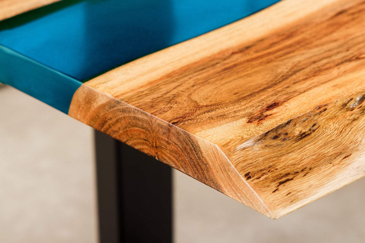 LIQUID kék akácfa dohányzóasztal