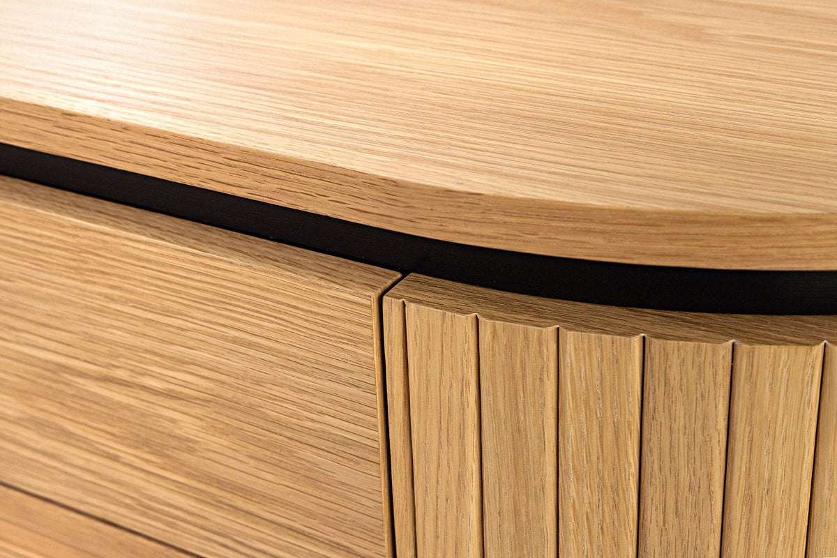 ATELIER barna tölgyfa furnér dohányzóasztal 120 cm