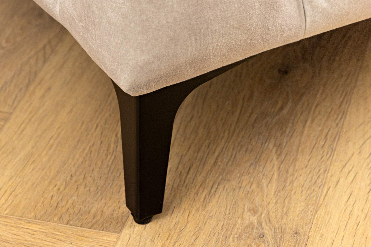 MODERN BAROCK bézs bársony fotel