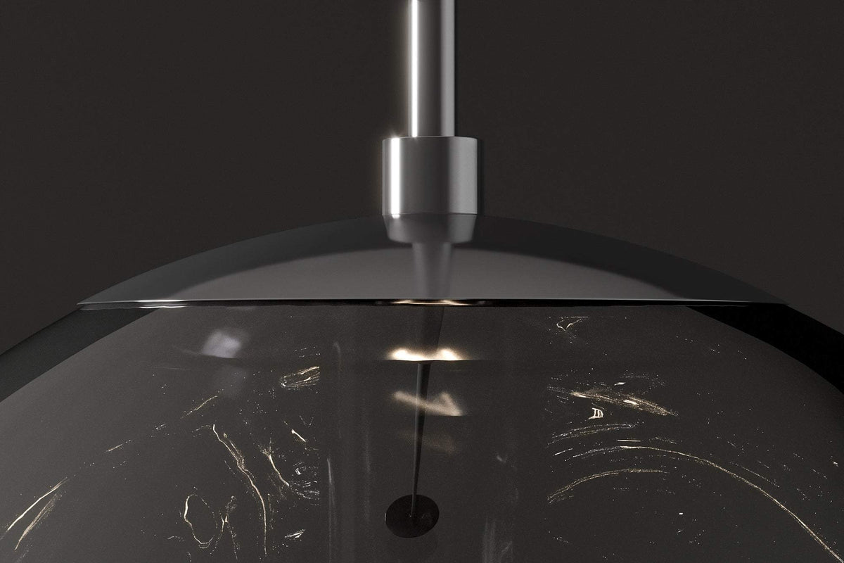 LIQUID DIAMOND fekete üveg függőlámpa 35 cm