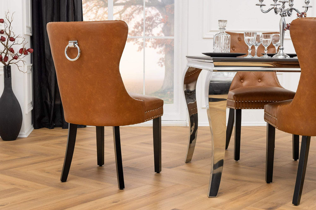 CASTLE barna műbőr szék