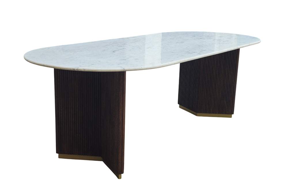 GATSBY fehér márvány étkezőasztal 240 cm