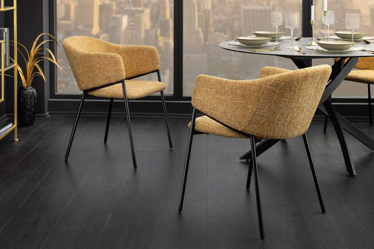 NOBLESSE sárga szövet szék