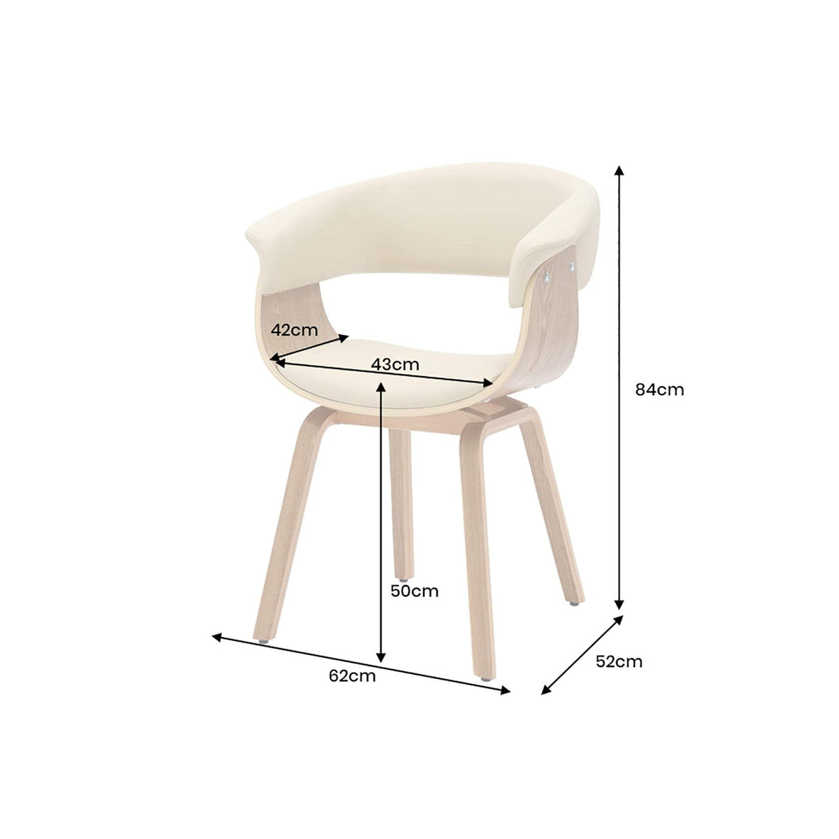 ORGANIC bézs műbőr szék