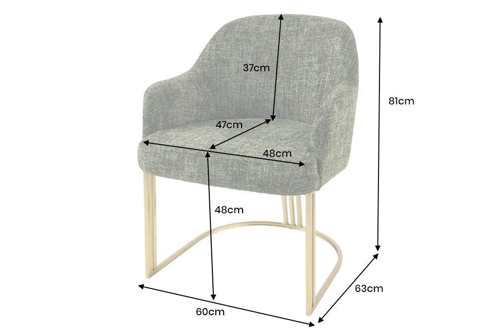 EXTRAVAGANCIA zöld polyester zsenília szék