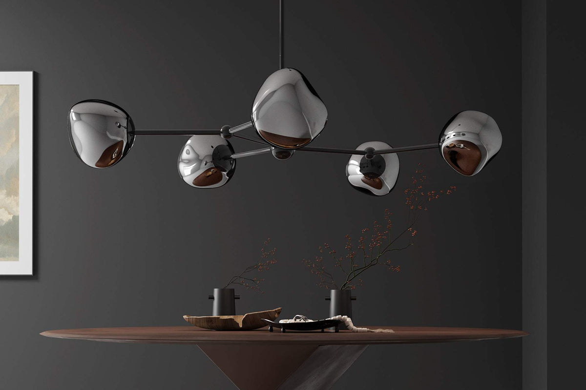 LIQUID DIAMOND fekete üveg függőlámpa