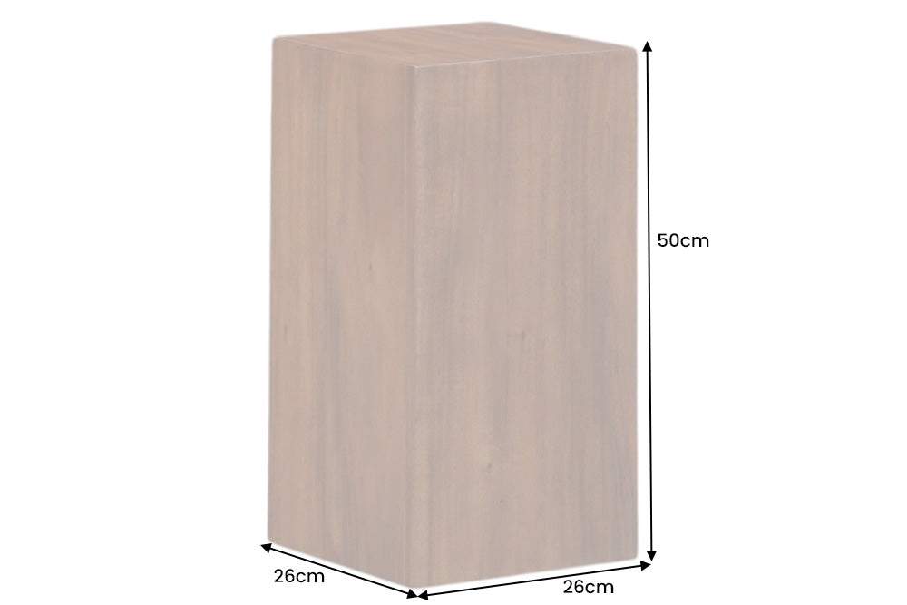 COLUMNA barna akácfa lerakóasztal 50 cm