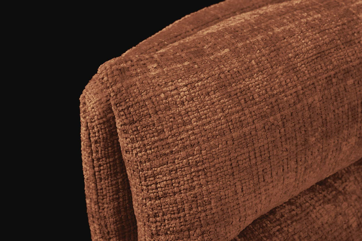 BIG GEORGE barna polyester zsenília forgószék